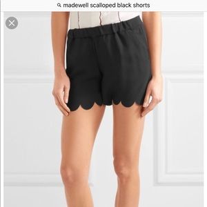 NWT madewell scalloped shorts